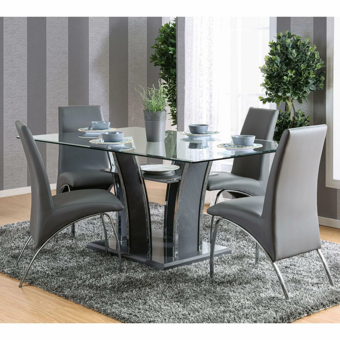 Deals π Side Chairs Furniture Of America Jinson Faux Leather Upholstered Dining Chair - Set Of 2 π - Image 2