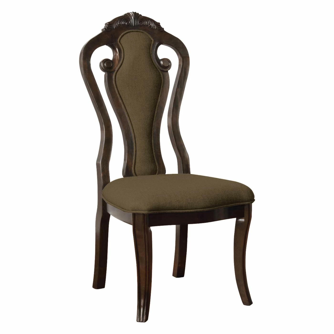Best Sale π Side Chairs Furniture Of America Darcy Traditional Queen Anne Dining Side Chair - Set Of 2 π - Image 2