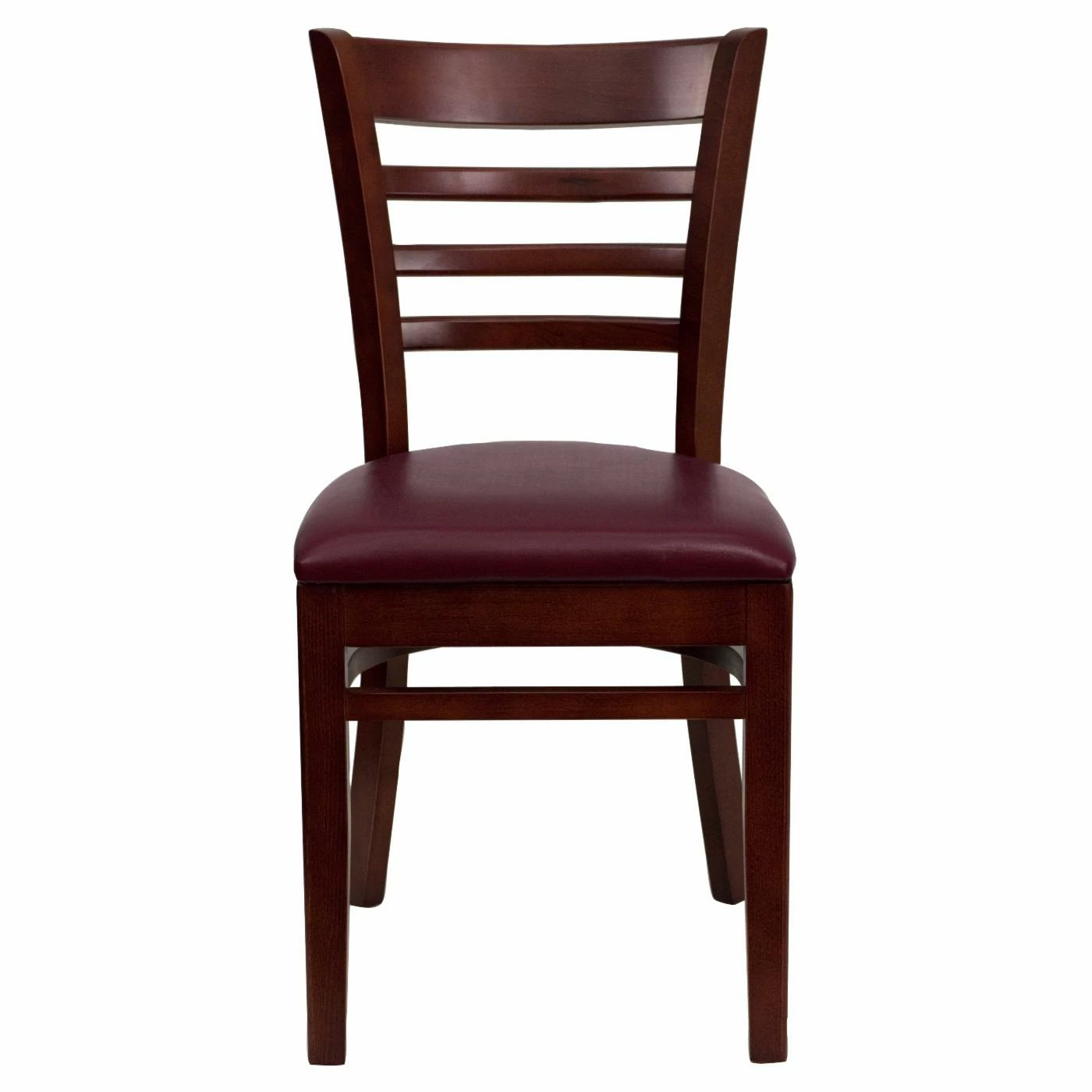 Best Pirce π Side Chairs Flash Furniture Hercules 19.5 In. Mahogany And Vinyl Ladder Back Restaurant Chair π― - Image 2