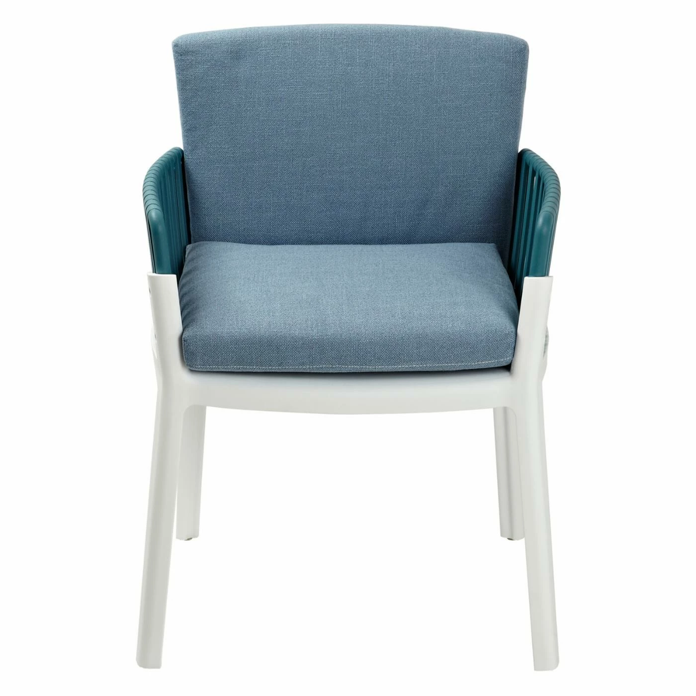 Wholesale π₯ Casual Dining Chairs Gold Sparrow Sunny Teal And White Two-Tone Dining Arm Chair - Set Of 2 π€© - Image 2
