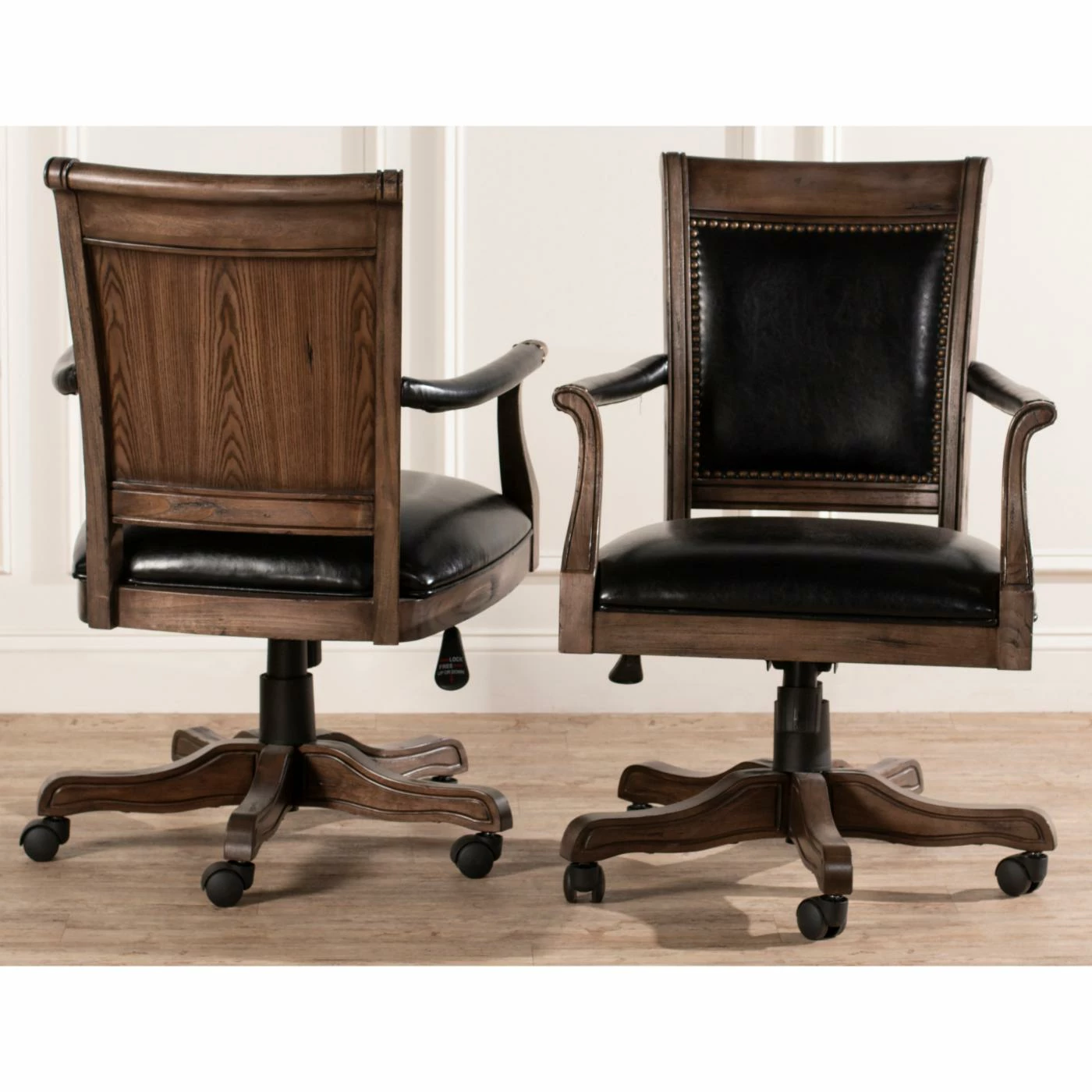 Hot Sale π Casual Dining Chairs Hillsdale Furniture Freeport Rolling Desk/Dining Arm Chair π - Image 2