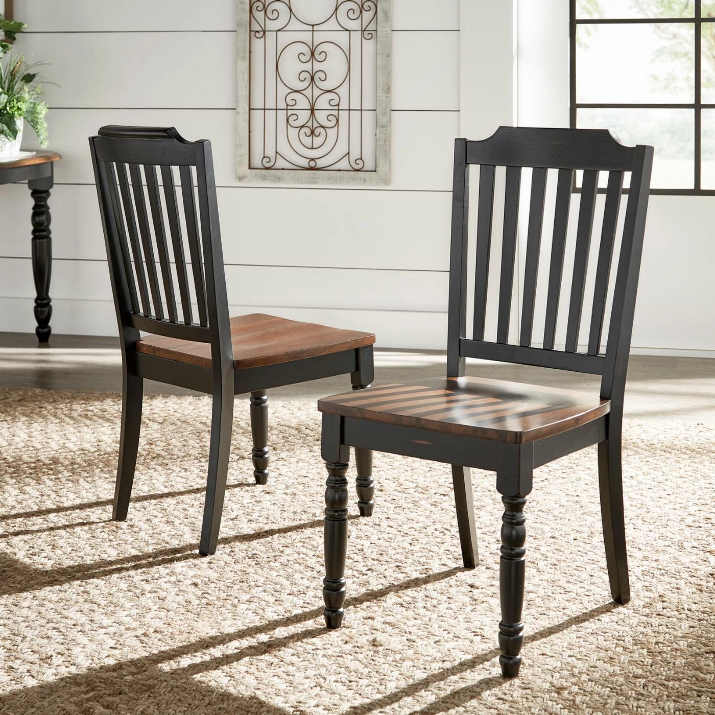 Hot Sale π Side Chairs HumbleNest Homestead Two Tone Distressed Dining Side Chair - Set Of 2 π - Image 2