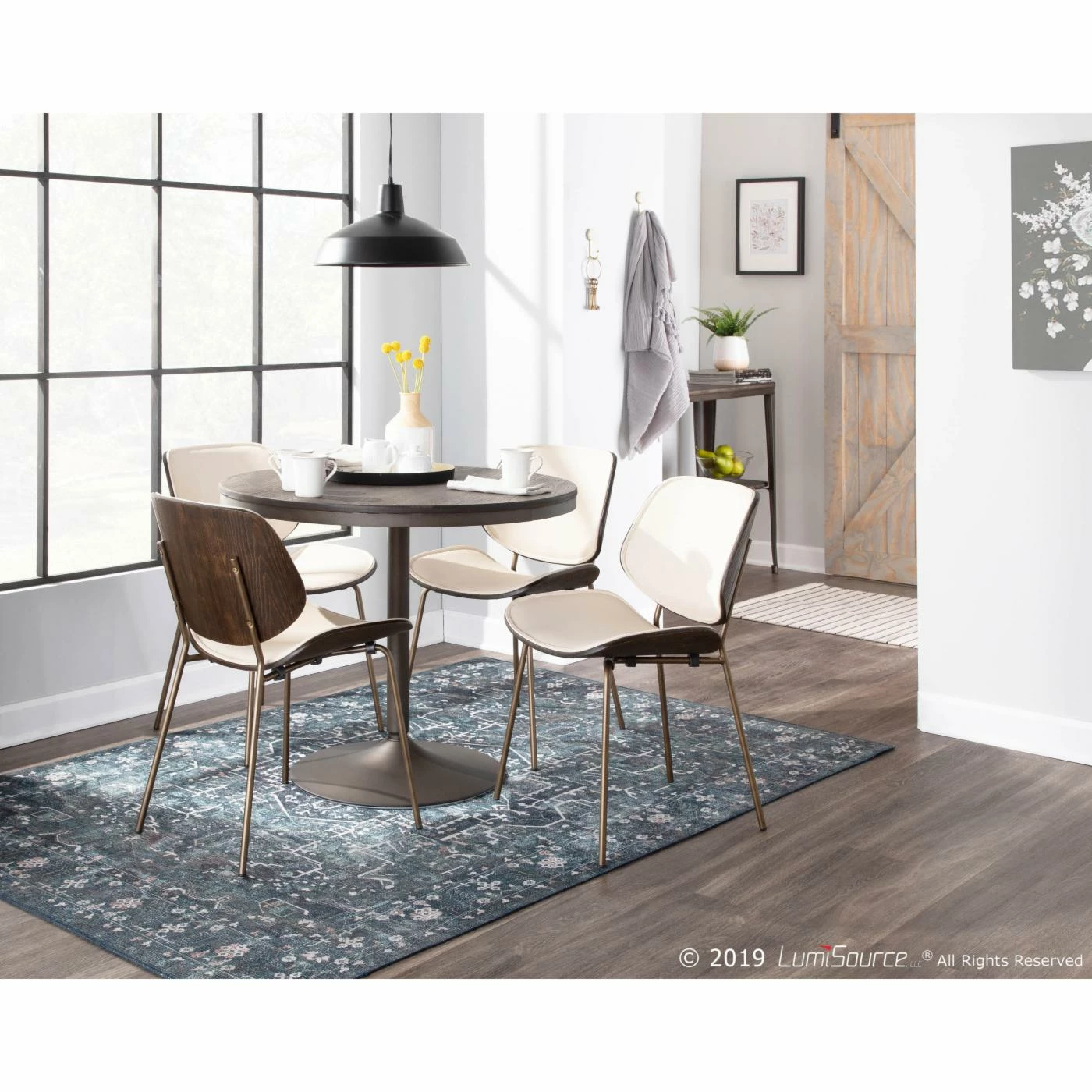 Flash Sale β Casual Dining Chairs LumiSource Lombardi Industrial Dining Side Chair π - Image 2