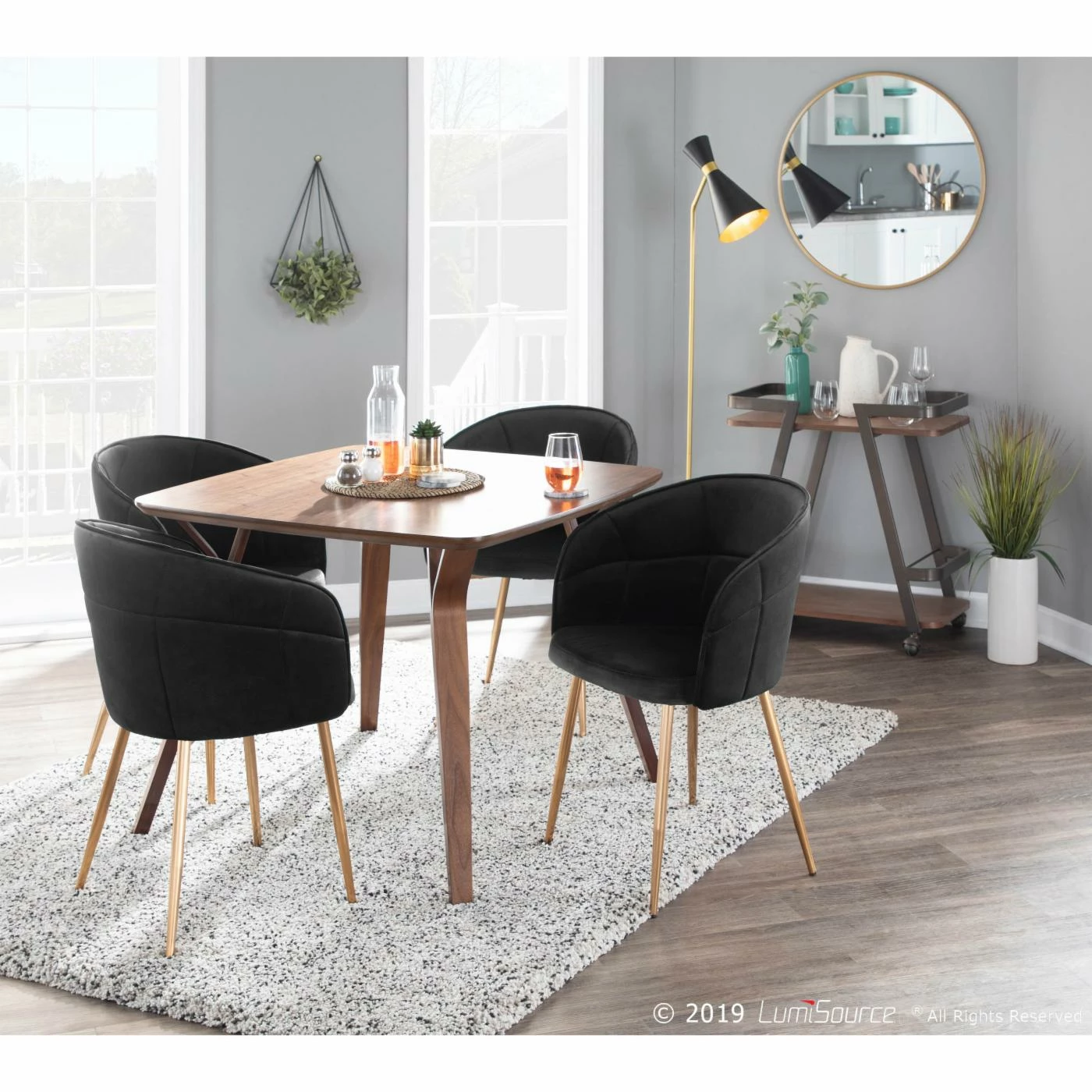 Best Pirce βοΈ Casual Kitchen & Dining Chairs LumiSource Lindsey Contemporary Barrel Dining Chair π― - Image 2