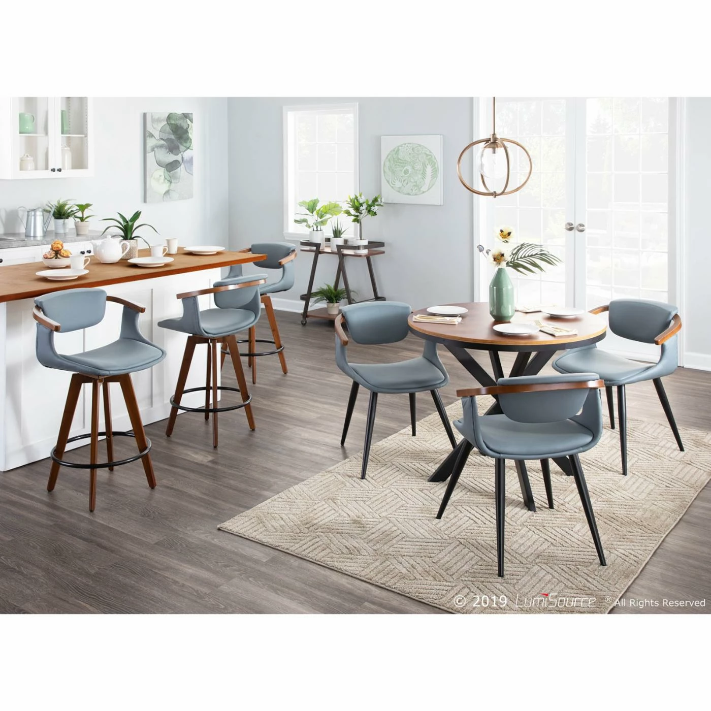 Deals π Casual Dining Chairs LumiSource Oracle Mid-Century Dining Arm Chair 𧨠- Image 2
