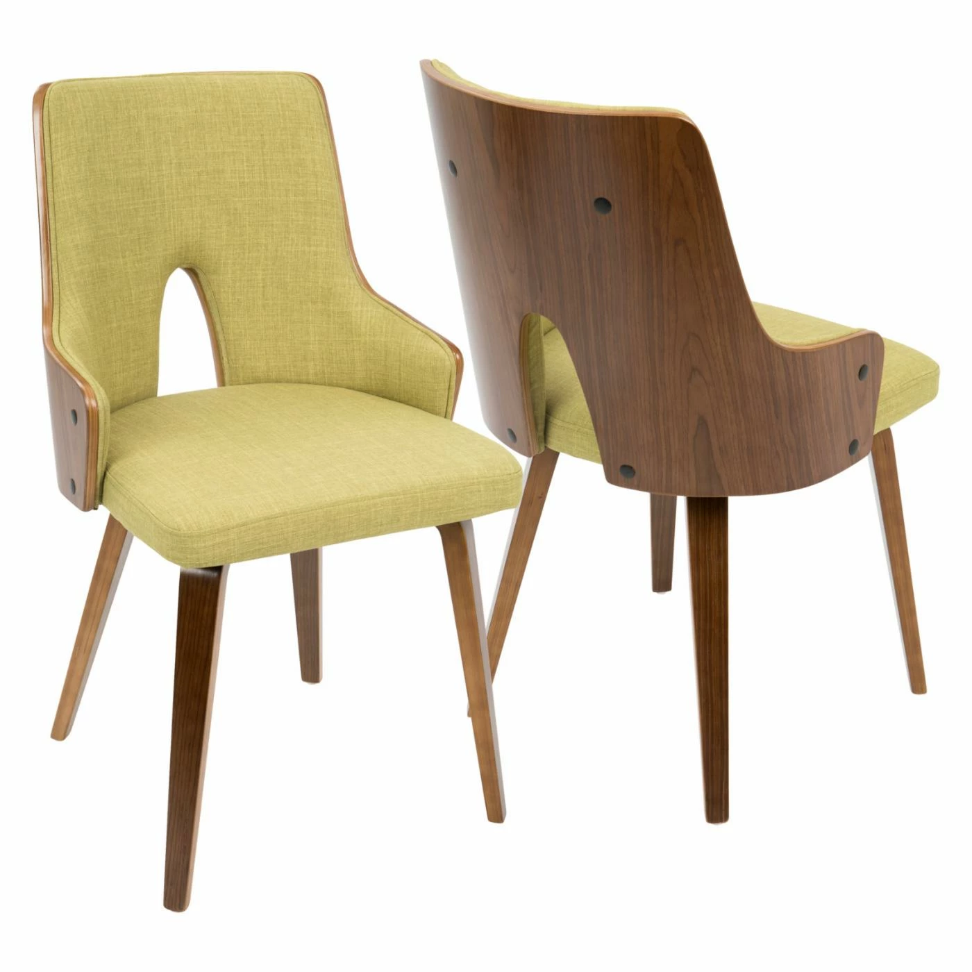 Best Pirce βοΈ Side Chairs LumiSource Stella Mid-Century Modern Padded Chair - Set Of 2 π - Image 2