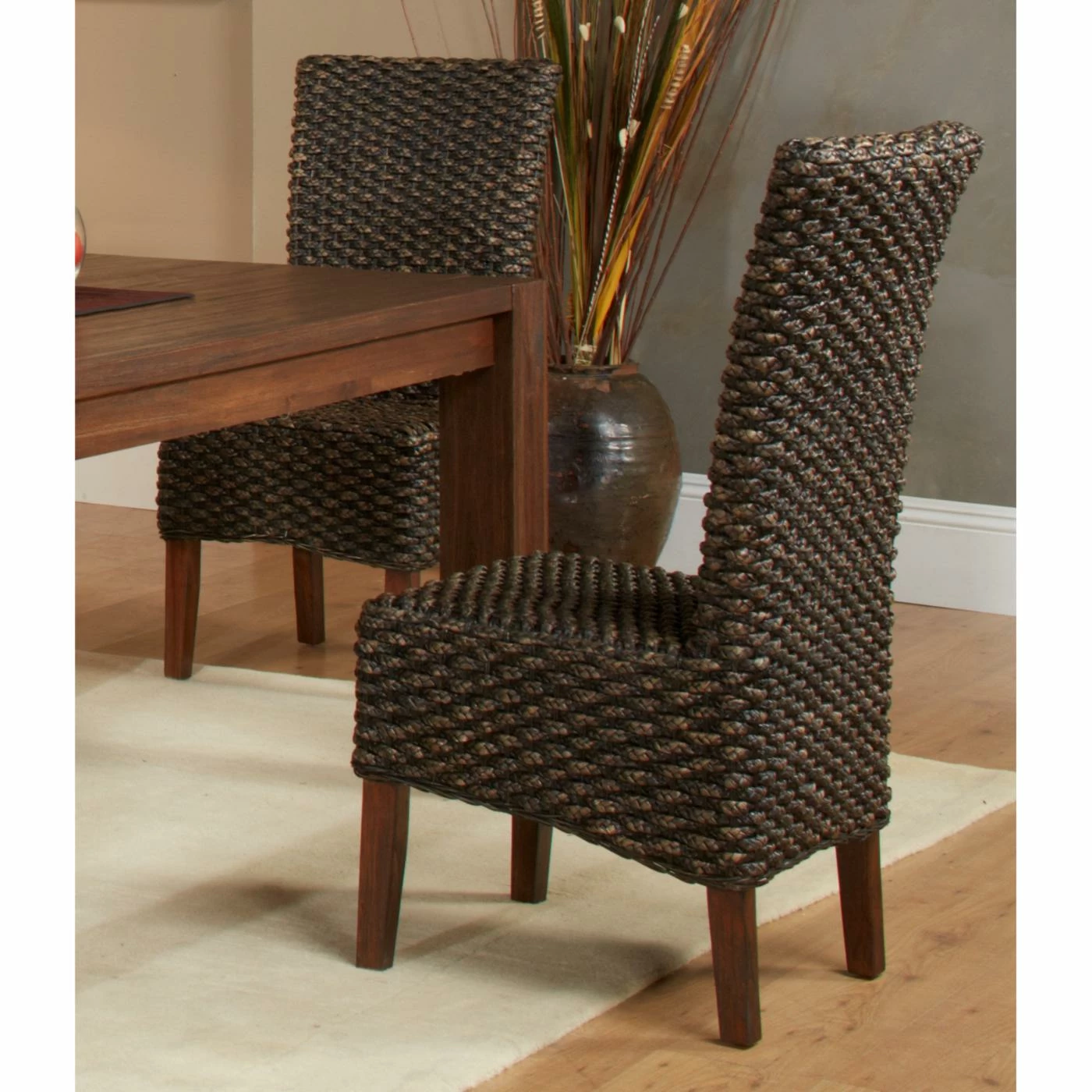 Flash Sale π Side Chairs Modus Meadow Wicker Dining Side Chair - Brick Brown - Set Of 2 π - Image 2
