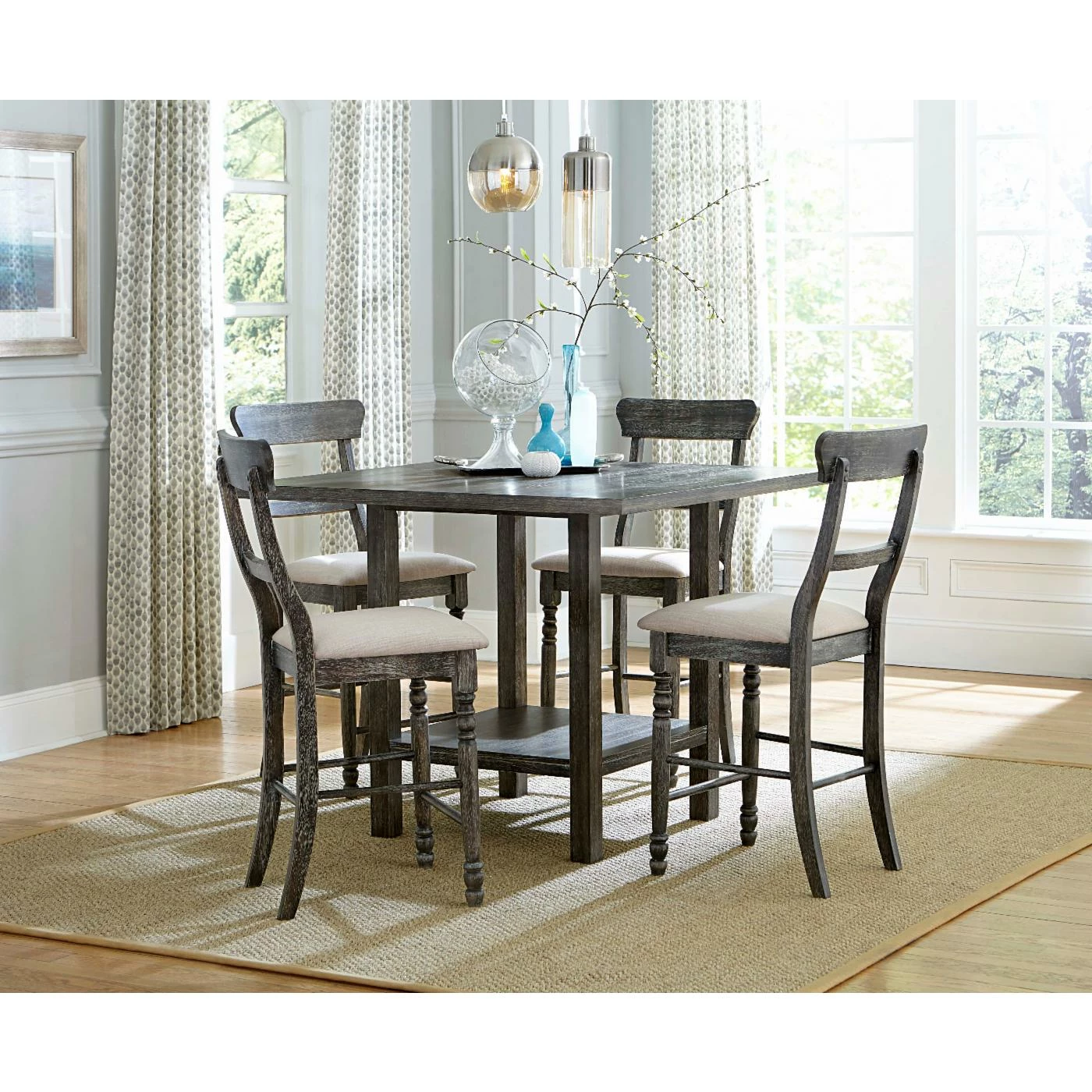 Best reviews of 𧨠Counter Height Chairs Progressive Furniture Muse Ladder Back Counter Height Dining Chair - Set Of 2 π - Image 2