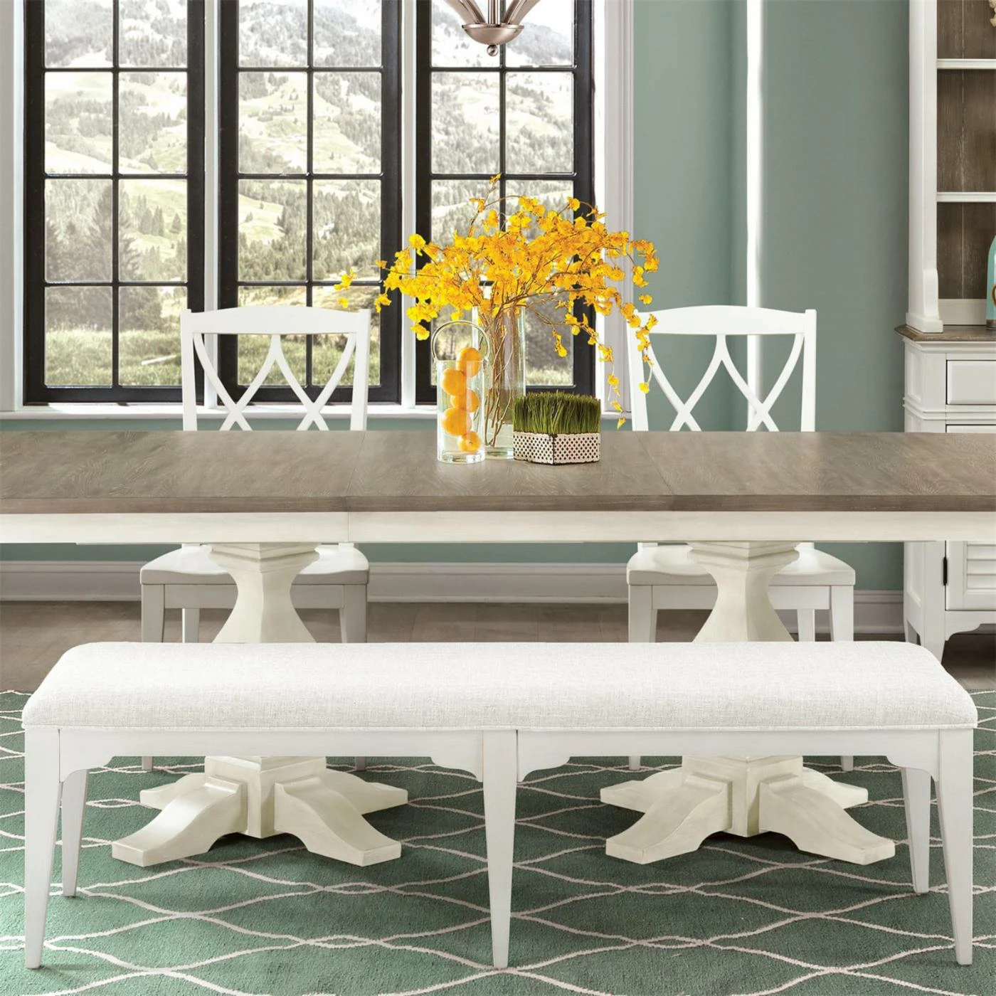 Brand new โ Side Chairs Riverside Furniture Myra Upholstered Dining Bench ๐ฅ - Image 2