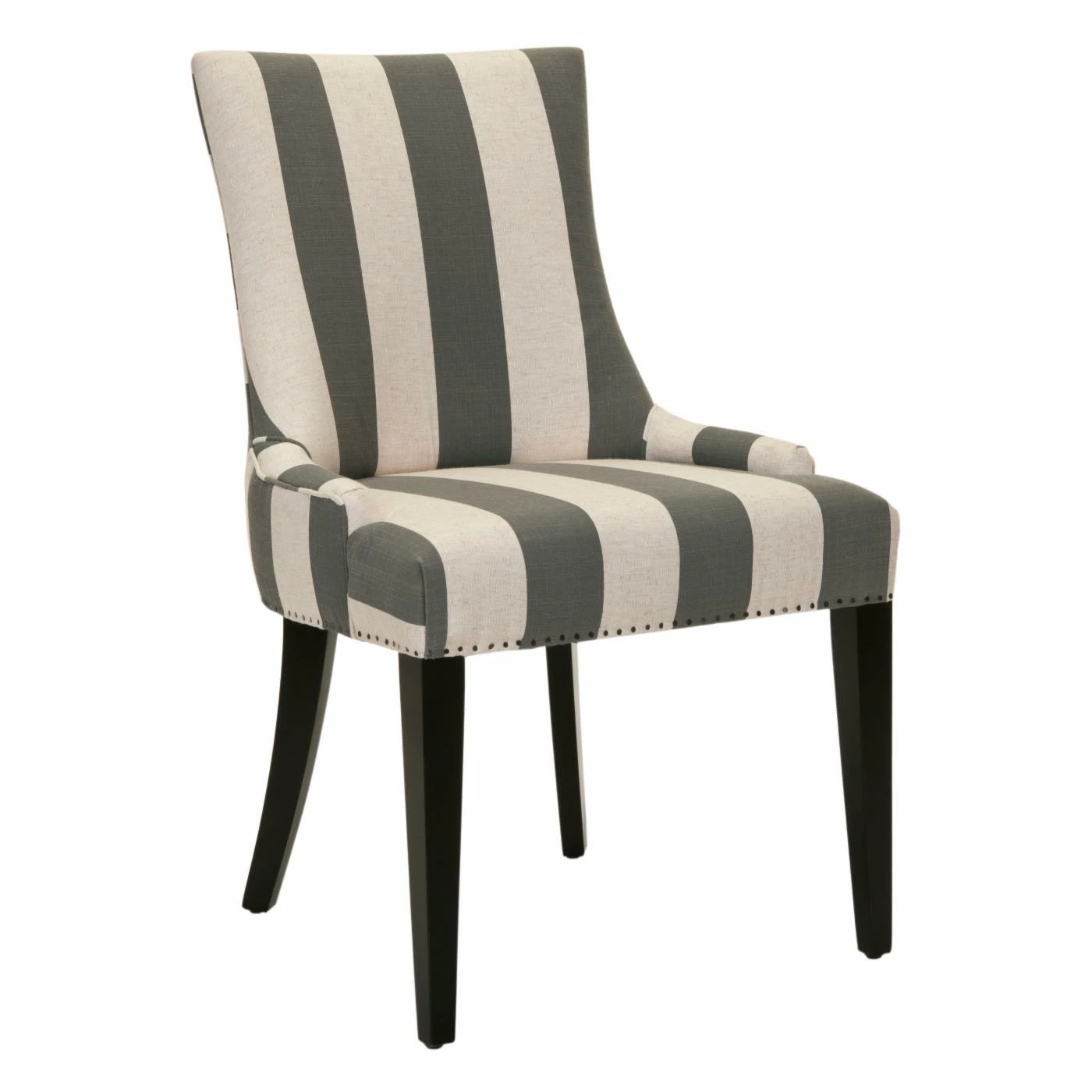 Best Pirce π Formal Dining Chairs Safavieh Alexia Bold Stripe Fabric Dining Chair - Java π - Image 2