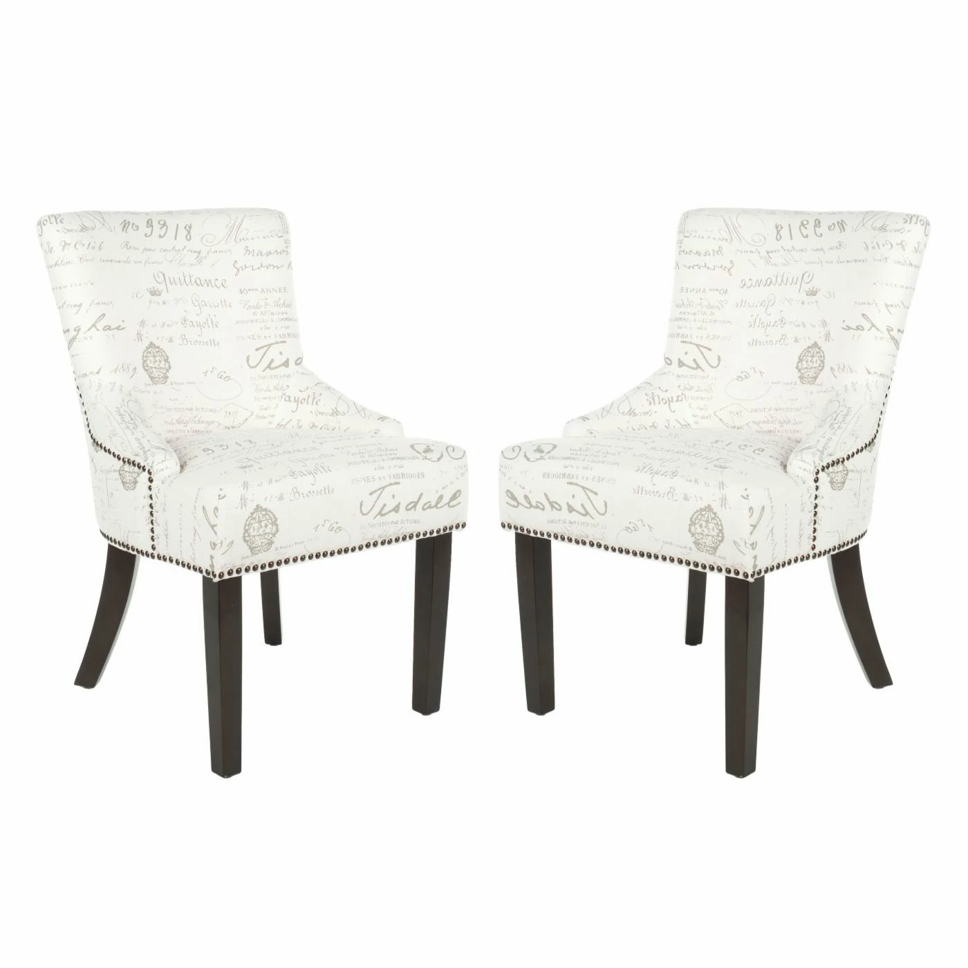 Wholesale π Formal Dining Chairs Safavieh Gavin White/Gray Side Dining Chairs - Set Of 2 π― - Image 2