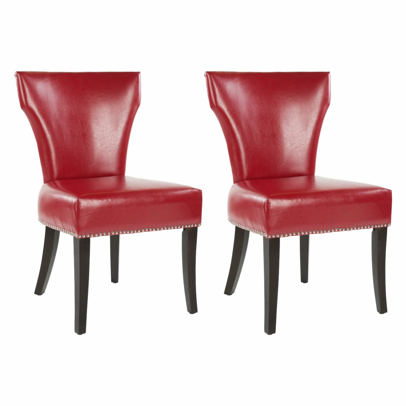 Cheap β€οΈ Safavieh Maria Dining Side Chairs - Red Leather - Set Of 2 π - Image 2