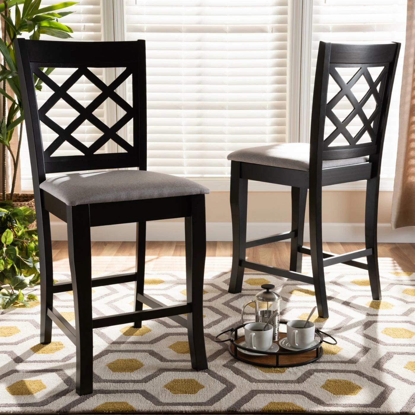 New π Counter Height Chairs Baxton Studio Alora 25 In. Counter Stool - Set Of 2 π€© - Image 2