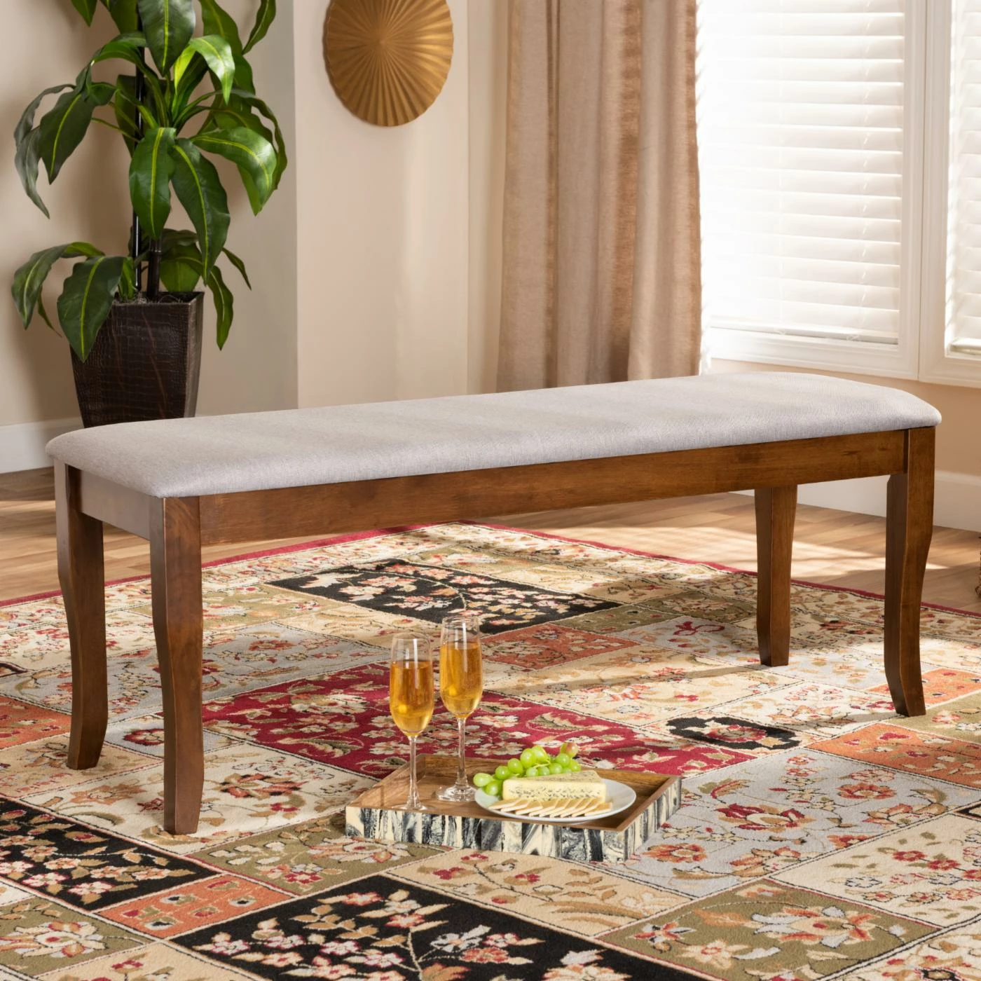 Promo π Baxton Studio Cornelie Transitional Dining Bench β - Image 2
