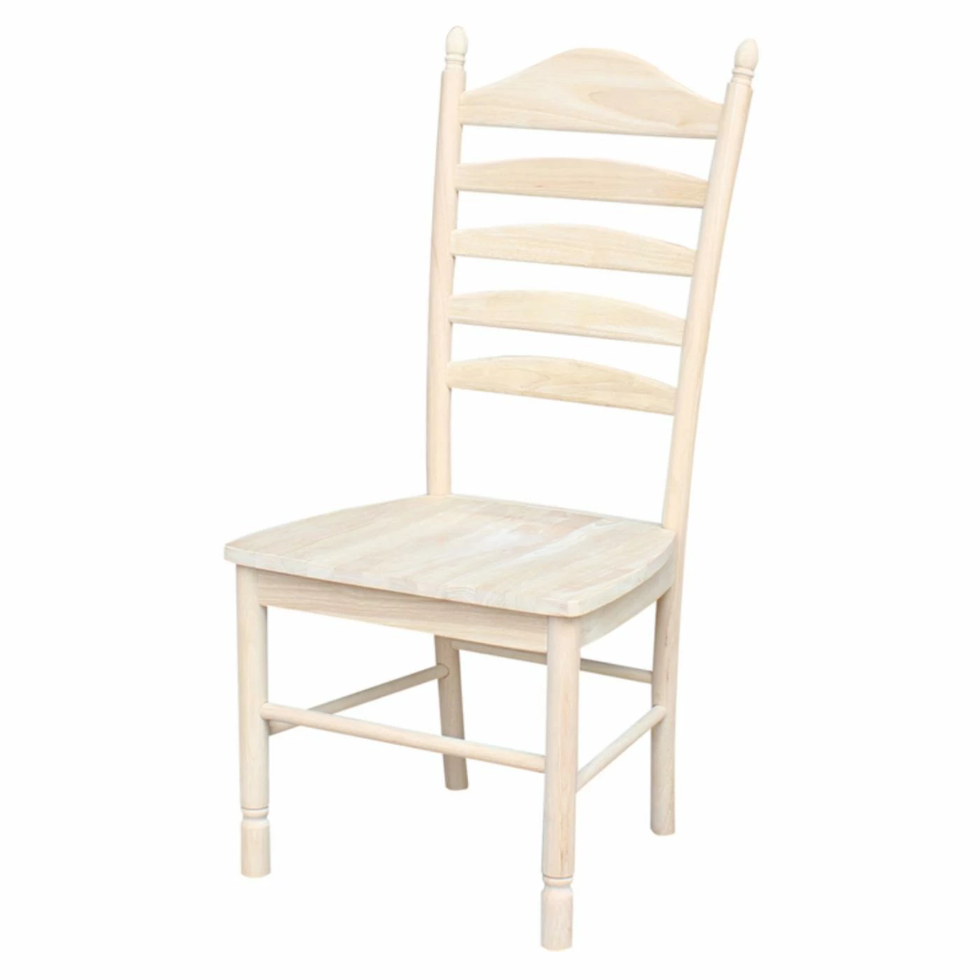 New π Casual Dining Chairs International Concepts Unfinished Bedford Ladder Back Dining Chairs - Set Of 2 π - Image 2