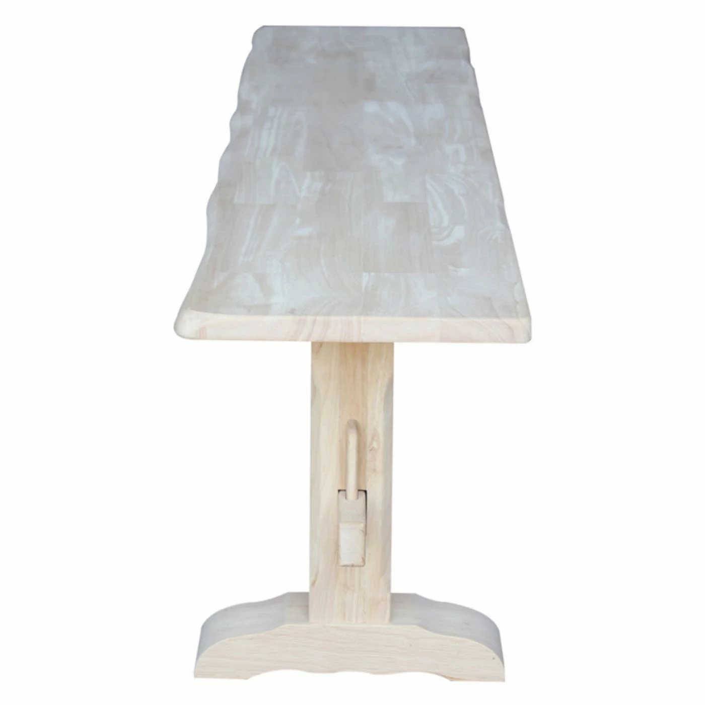 Promo π International Concepts Live Edge 72 In. Trestle Backless Indoor Dining Bench π - Image 2