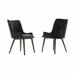 Buy π Casual Dining Chairs Armen Living Alana Upholstered Dining Arm Chair - Set Of 2 π