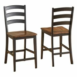Top 10 👏 Counter Height Chairs A-America Stormy Ridge 24 In. Ladderback Counter Stool - Set Of 2 🧨