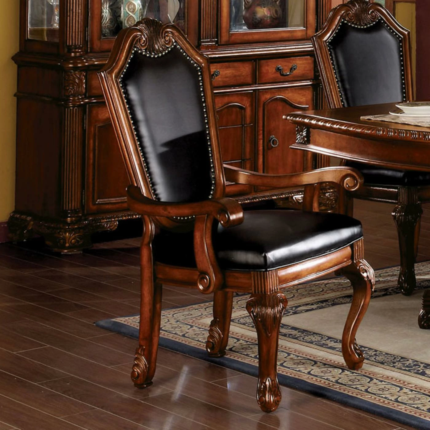 Brand new π Formal Dining Chairs Acme Furniture Chateau De Ville Dining Arm Chairs - Set Of 2 - Cherry π