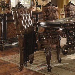 Coupon ❤️ Formal Dining Chairs Acme Furniture Versailles Dining Arm Chair - Cherry - Set Of 2 🎉