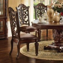 Best Sale 💯 Formal Dining Chairs Acme Furniture Vendome Ornate Dining Side Chair - Set Of 2 👍