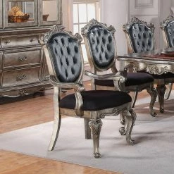 Best Pirce 🤩 Formal Dining Chairs Acme Furniture Chantelle Dining Arm Chairs - Set Of 2 🌟