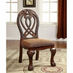 Deals π Side Chairs Benzara Wyndmere Formal Dining Side Chair - Set Of 2 π―