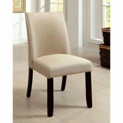 New 🛒 Side Chairs Benzara Cimma Upholstered Dining Side Chair - Set Of 2 ⌛