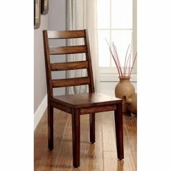 Outlet ✔️ Side Chairs Benzara Maddison Ladder Back Dining Side Chair - Set Of 2 🔥