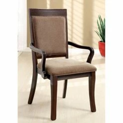 Cheap β Side Chairs Benzara Woodmont Upholstered Dining Arm Chair - Set Of 2 π€©