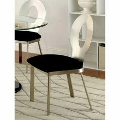 Promo 🌟 Side Chairs Benzara Valo Contemporary Dining Side Chair - Set Of 2 🎉