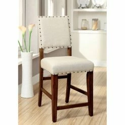 Flash Sale ✨ Counter Height Chairs Benzara Sania Counter Height Dining Side Chair - Set Of 2 🤩