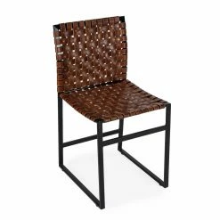 Promo ⌛ Side Chairs Butler Specialty Urban Woven Leather Side Chair 🛒