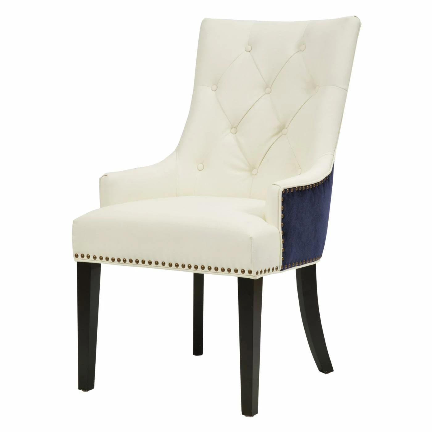 Brand new π Side Chairs Chic Home Gilbert Tufted Dining Side Chair With Nailhead Trim - Set Of 2 π