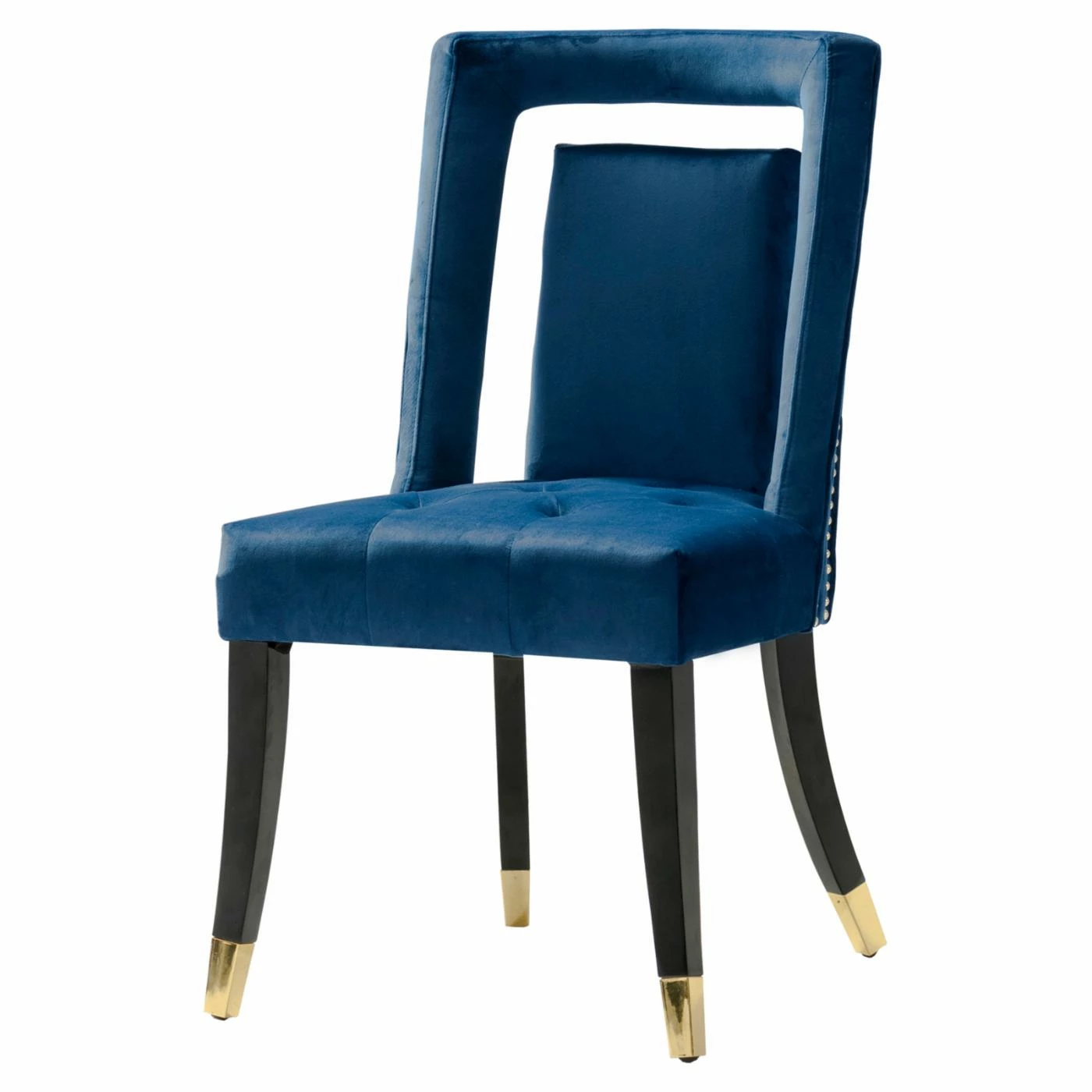 Discount π Casual Dining Chairs Chic Home Ellie Velvet Upholstered Nailhead Trim Dining Chair - Set Of 2 π€©