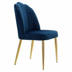 Best Pirce π Casual Dining Chairs Chic Home Cherisa Vertical Quilted Velvet Dining Chair - Set Of 2 β¨