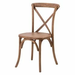 Best Sale 🤩 Side Chairs Commercial Seating Products Sonoma Rustic Cross Back Stackable Dining Chair ⌛