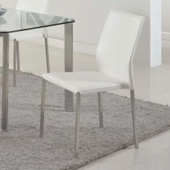 Discount 💯 Side Chairs Chintaly Rhonda Upholstered Stackable Dining Side Chair - Set Of 4 ⌛