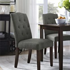 Best Sale 👍 Better Homes & Gardens Side Chairs Better Homes & Gardens Parsons Tufted Dining Side Chair ⭐