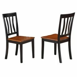 Top 10 💯 Side Chairs East West Furniture Antique Dining Chair With Wooden Seat - Set Of 2 👏