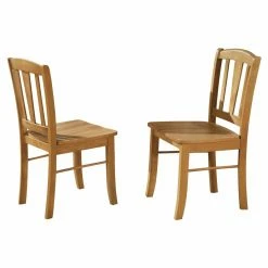 Cheap ⌛ Side Chairs East West Furniture Dublin Dining Chair With Wooden Seat - Set Of 2 😀