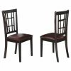 Budget 😉 Side Chairs East West Furniture Nicoli Dining Chair With Faux Leather Seat - Set Of 2 🔥