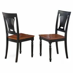 Cheap 💯 Side Chairs East West Furniture Plainville Dining Chair With Wooden Seat - Set Of 2 😀
