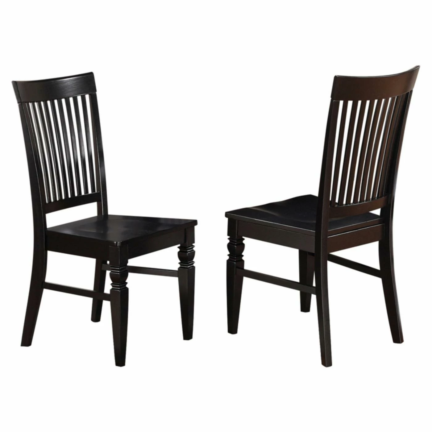 Outlet β¨ Side Chairs East West Furniture Weston Slat Back Dining Chair With Wooden Seat - Set Of 2 π