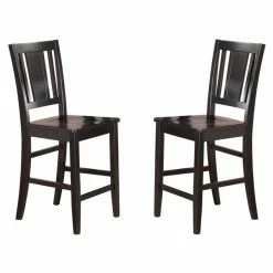 Cheapest 😉 Side Chairs East West Furniture Buckland Counter Height Dining Chair With Wooden Seat - Set Of 2 👏