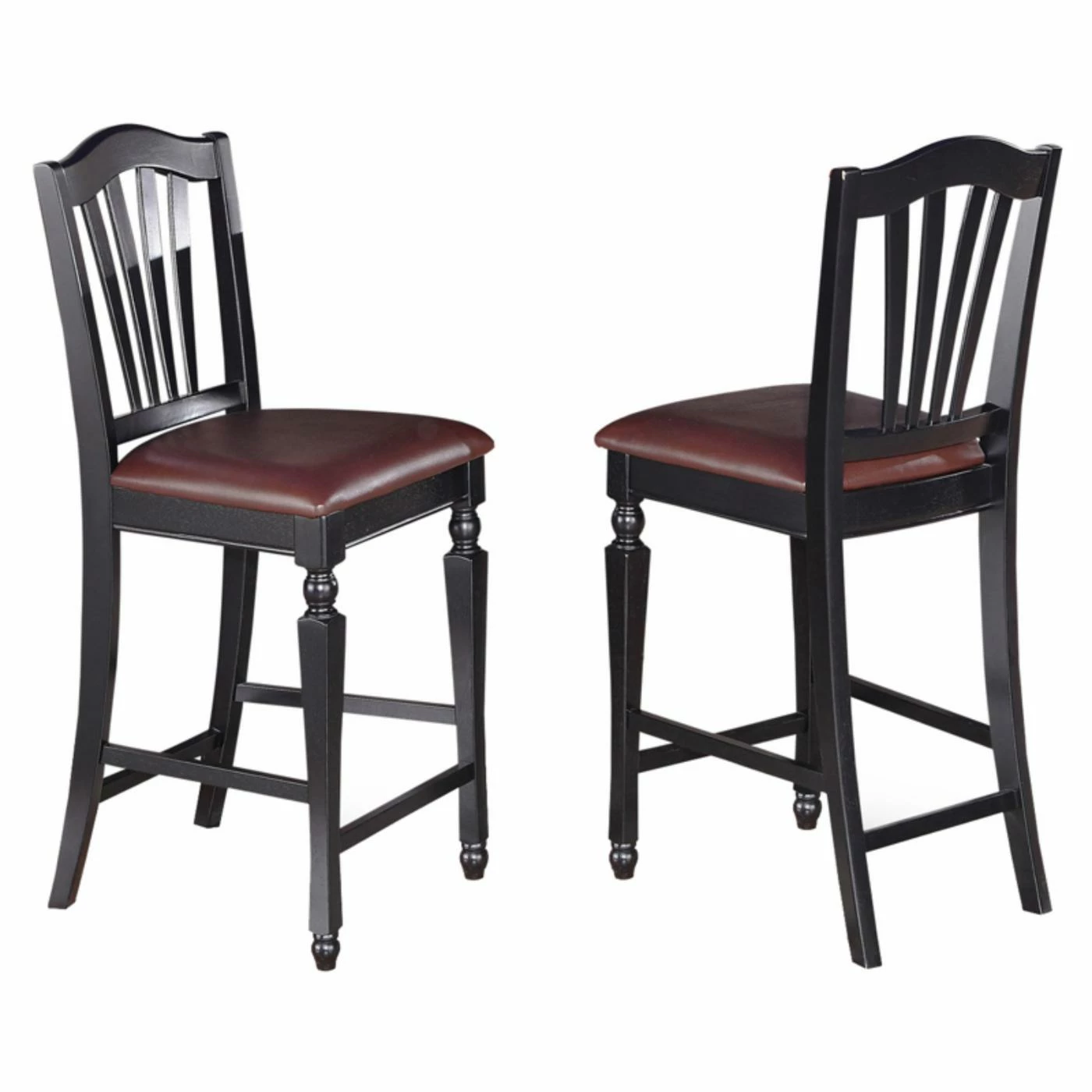 Wholesale π Side Chairs East West Furniture Chelsea Counter Height Dining Chair With Faux Leather Seat - Set Of 2 π€©