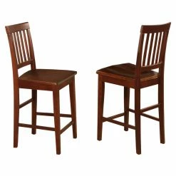 Wholesale ✨ Counter Height Chairs East West Furniture Vernon Counter Height Stool With Wooden Seat - Set Of 2 🎉