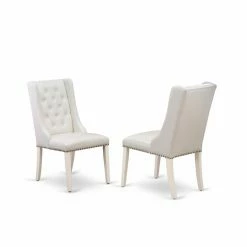 Coupon π Formal Dining Chairs East West Furniture Forney Faux Leather Parson Chair - Set Of 2 π