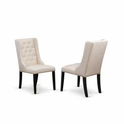 Budget 👏 Formal Dining Chairs East West Furniture Forney Fabric Parson Chair - Set Of 2 👍