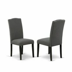 Promo π Formal Dining Chairs East West Furniture Encinal Fabric Parson Chair - Set Of 2 π